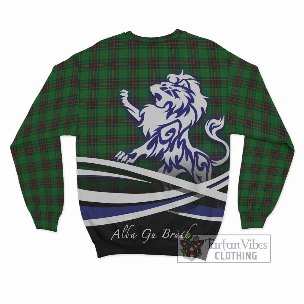 Beveridge Tartan Sweatshirt with Alba Gu Brath Regal Lion Emblem - Tartanvibesclothing Shop