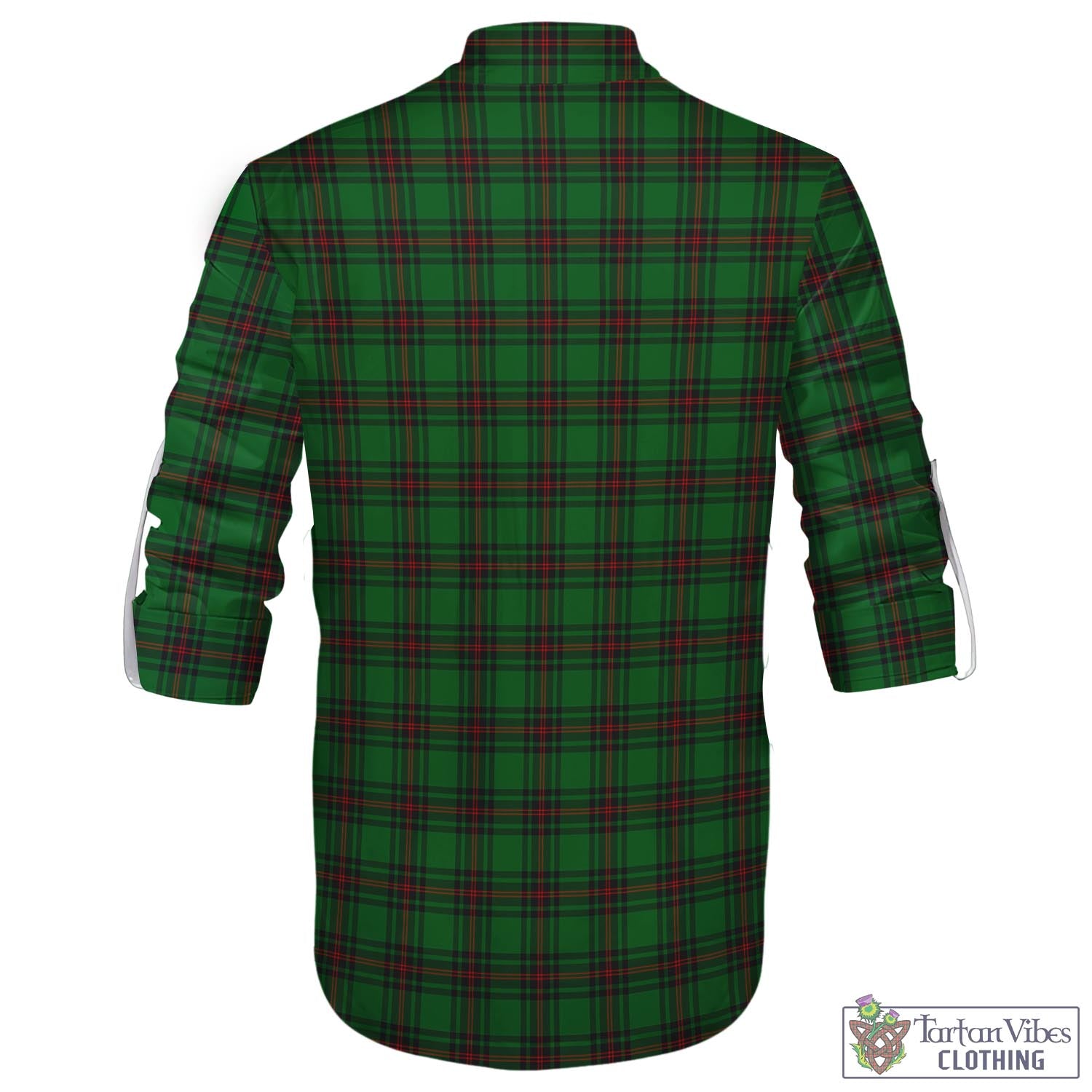 Tartan Vibes Clothing Beveridge Tartan Men's Scottish Traditional Jacobite Ghillie Kilt Shirt