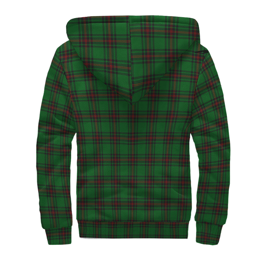 Beveridge Tartan Sherpa Hoodie with Family Crest - Tartanvibesclothing