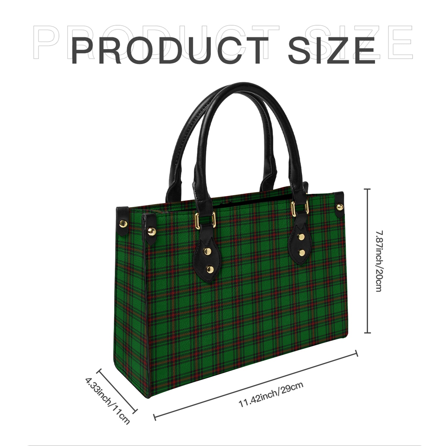 Beveridge Tartan Leather Bag - Tartanvibesclothing