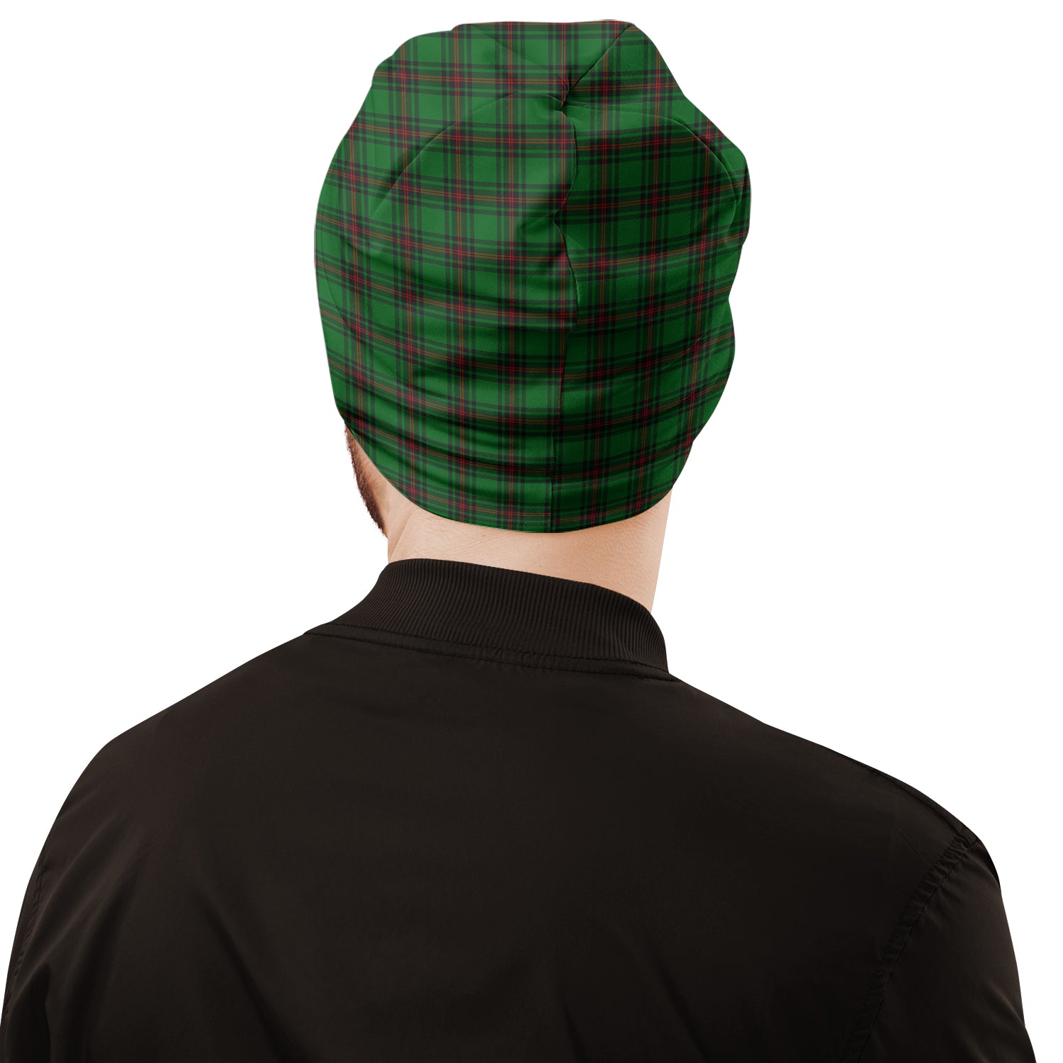 Beveridge Tartan Beanies Hat with Family Crest - Tartanvibesclothing