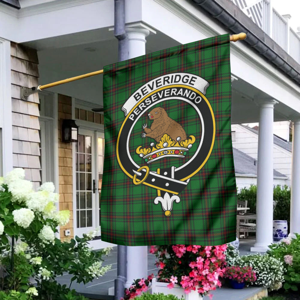 Beveridge Tartan Flag with Family Crest - Tartan Vibes Clothing