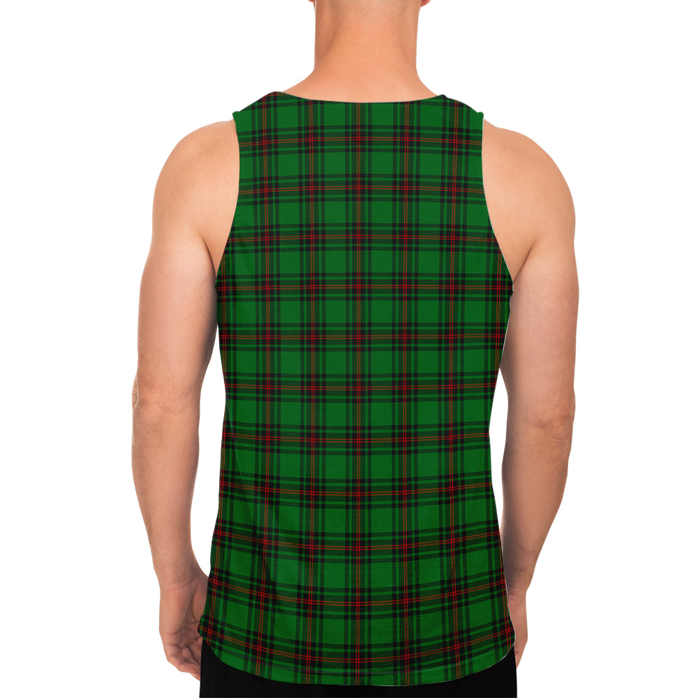 Beveridge Tartan Mens Tank Top with Family Crest - Tartanvibesclothing