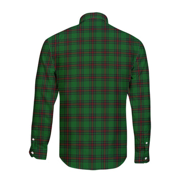 Beveridge Tartan Long Sleeve Button Up Shirt with Family Crest