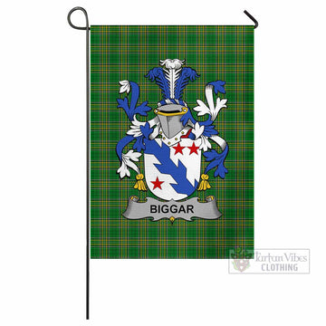 Biggar Irish Clan Tartan Flag with Coat of Arms