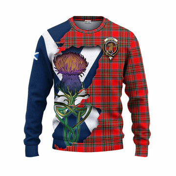 Binning Tartan Family Crest Knitted Sweater Scottish Thistle Celtic Inspired Unisex - Tartan Vibes Clothing