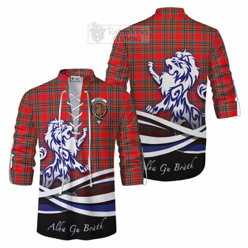 Binning Tartan Ghillie Kilt Shirt with Alba Gu Brath Regal Lion Emblem