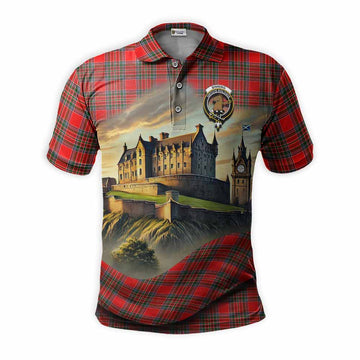 Binning Tartan Family Crest Polo Shirt with Scottish Ancient Castle Style Kid - Tartan Vibes Clothing
