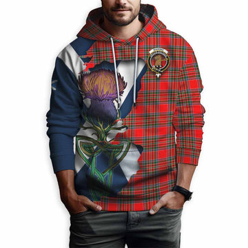 Binning Tartan Family Crest Hoodie Scottish Thistle Celtic Inspired Pullover Hoodie - Tartan Vibes Clothing