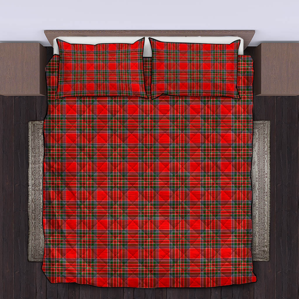 Binning Tartan Quilt Bed Set King - Tartan Vibes Clothing