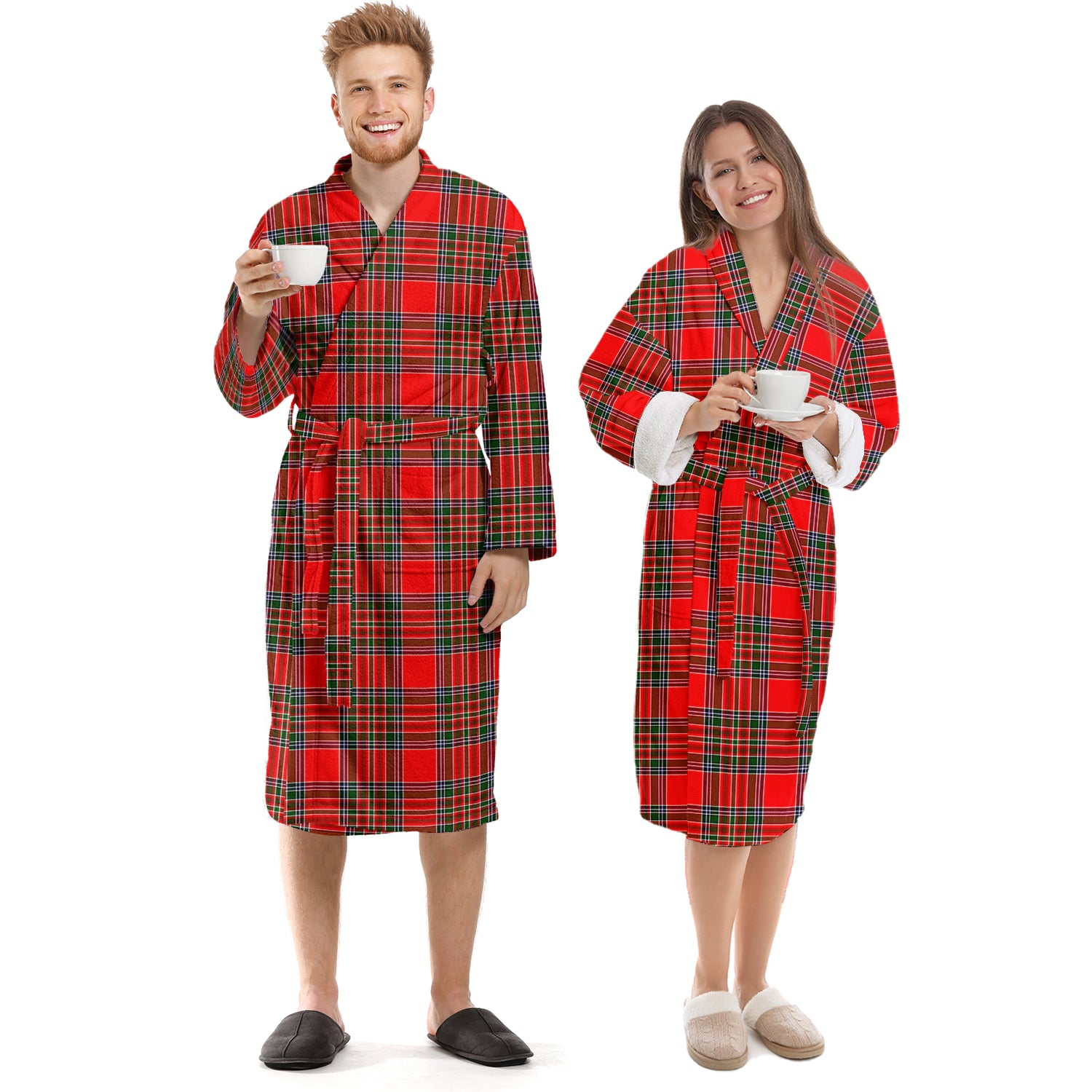 Binning Tartan Bathrobe Unisex S - Tartan Vibes Clothing