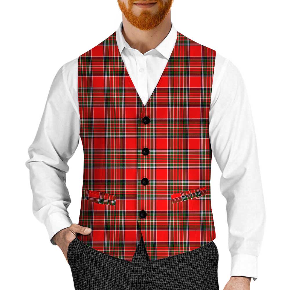 Tartan Vibes Clothing Binning Tartan Men's Sleeveless Suit Vest