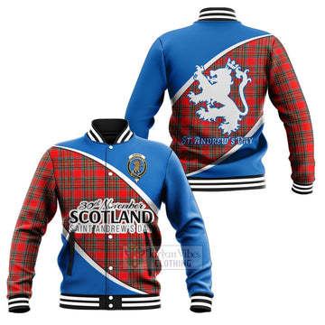 Binning Family Crest Tartan Baseball Jacket Celebrate Saint Andrew's Day in Style