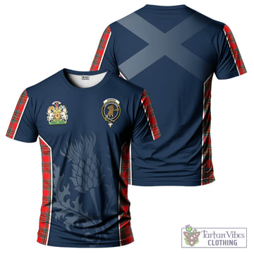 Binning Tartan T-Shirt with Family Crest and Scottish Thistle Vibes Sport Style Kid's Shirt - Tartan Vibes Clothing