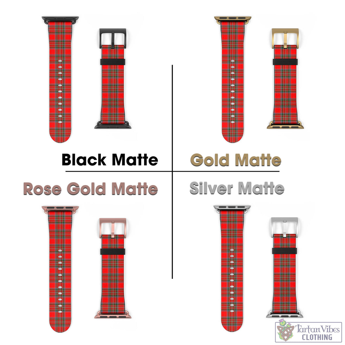 Binning Tartan Watch Band 42 - 45 mm - Tartan Vibes Clothing