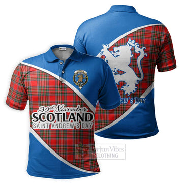 Binning Family Crest Tartan Polo Shirt Celebrate Saint Andrew's Day in Style