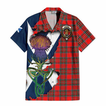 Binning Tartan Family Crest Hawaiian Shirt Scottish Thistle Celtic Inspired Kid - Tartan Vibes Clothing
