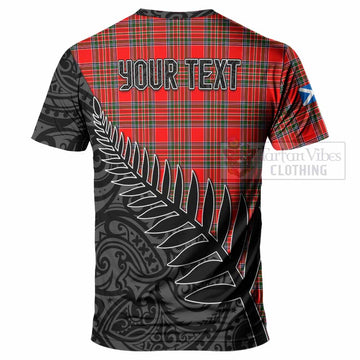 Binning Crest Tartan T-Shirt with New Zealand Silver Fern Half Style