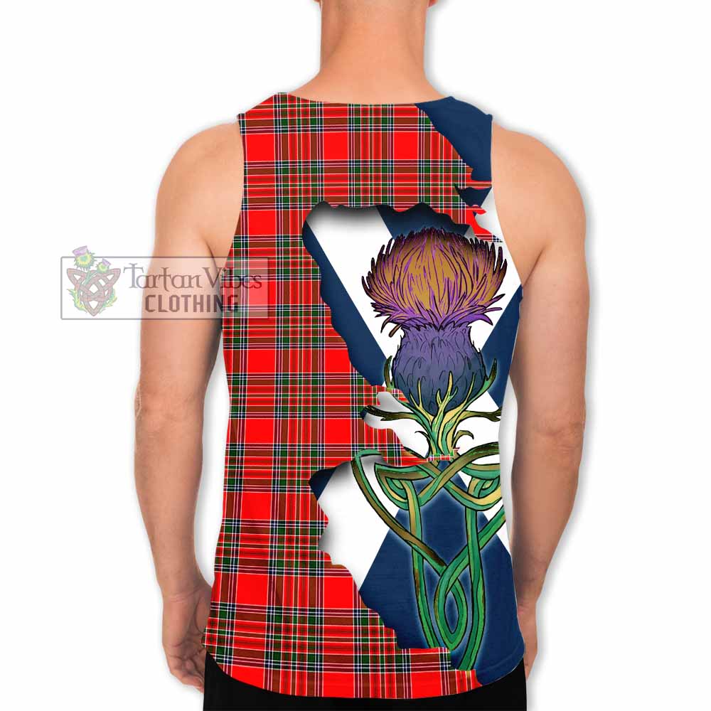 Binning Tartan Family Crest Men's Tank Top Scottish Thistle Celtic Inspired - Tartan Vibes Clothing