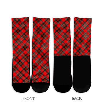 Binning Tartan Crew Socks Cross Tartan Style