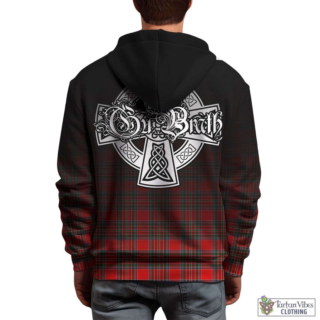 Tartan Vibes Clothing Binning Tartan Hoodie Featuring Alba Gu Brath Family Crest Celtic Inspired