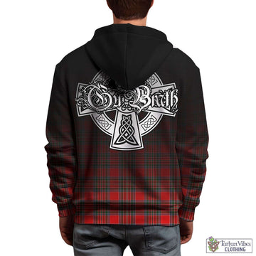 Binning Tartan Hoodie Featuring Alba Gu Brath Family Crest Celtic Inspired