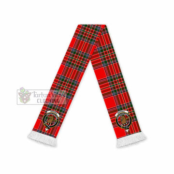 Binning Tartan Ruffneck Scarf with Family Crest - Tartan Vibes Clothing