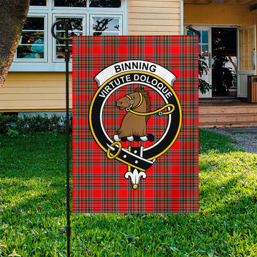 Binning Tartan Flag with Family Crest