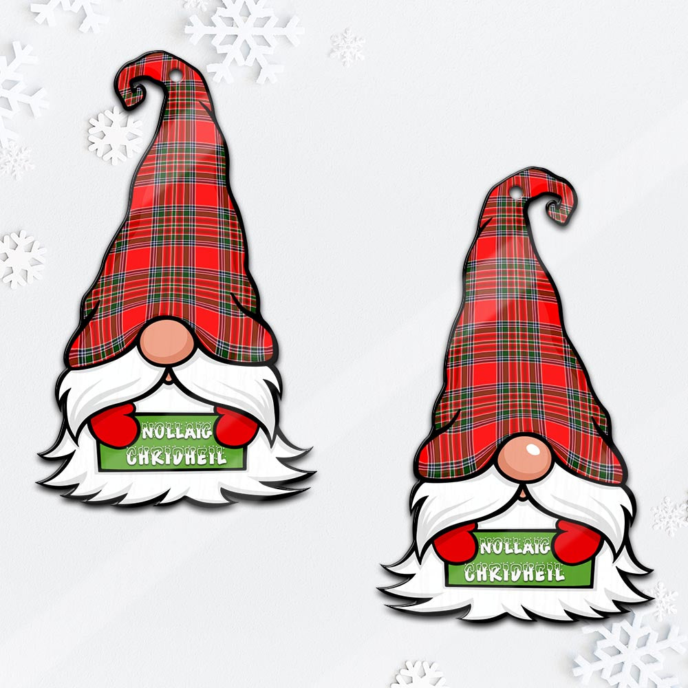 Binning Gnome Christmas Ornament with His Tartan Christmas Hat - Tartan Vibes Clothing