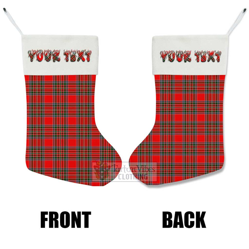 Binning Tartan Christmas Stocking with Personalized Text - Tartan Vibes Clothing