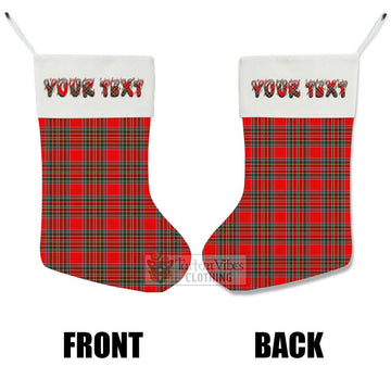 Binning Tartan Christmas Stocking with Personalized Text - Tartan Vibes Clothing