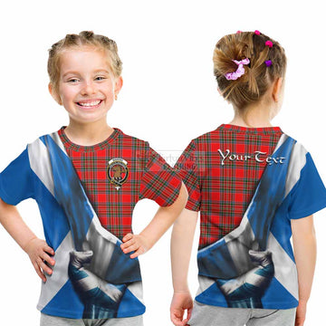 Binning Tartan Kid T-Shirt with Family Crest Scotland Patriotic Style