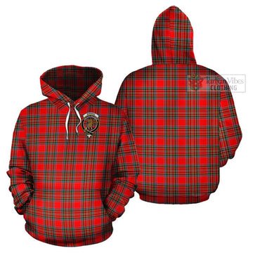 Binning Tartan Cotton Hoodie with Family Crest