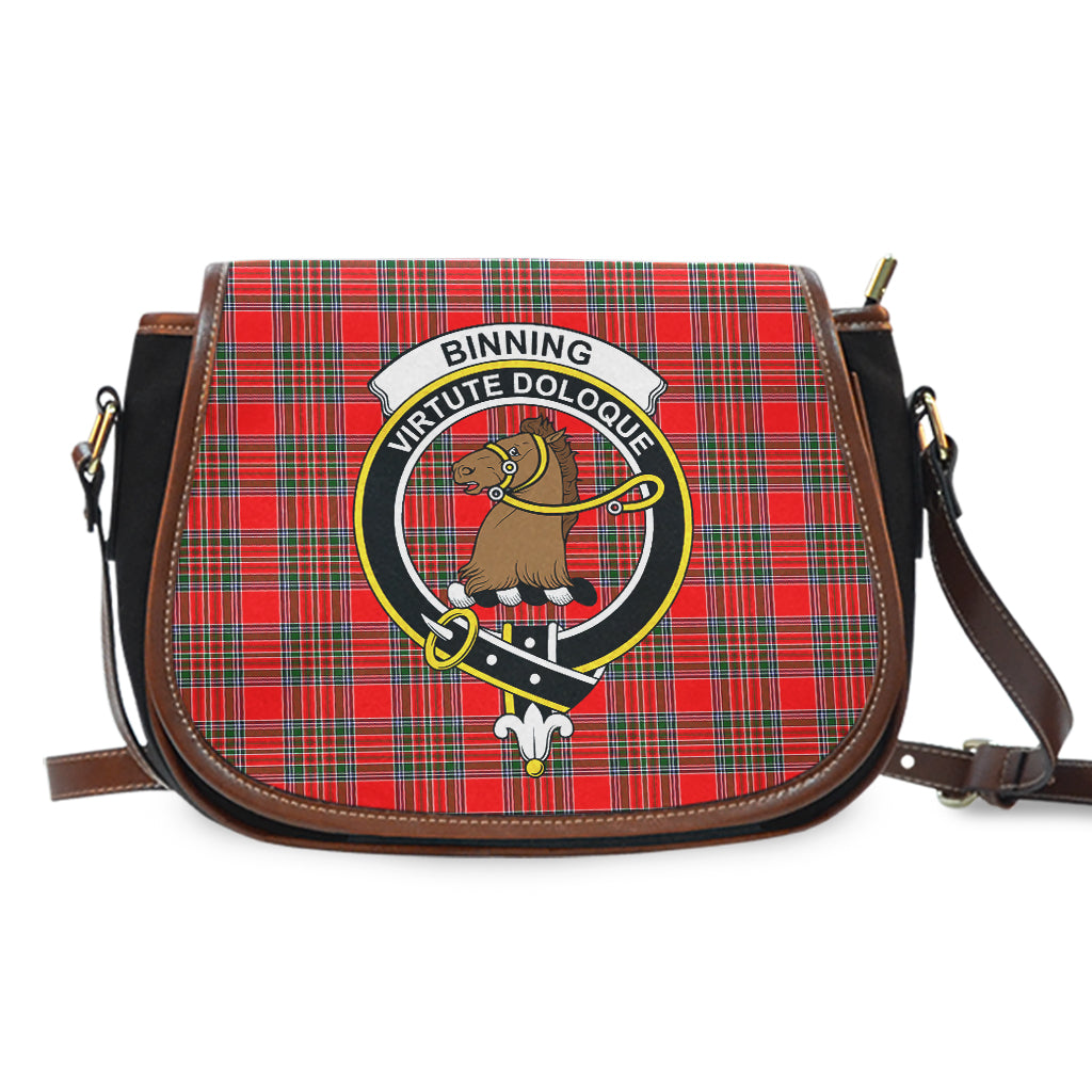 Binning Tartan Saddle Bag with Family Crest - Tartan Vibes Clothing