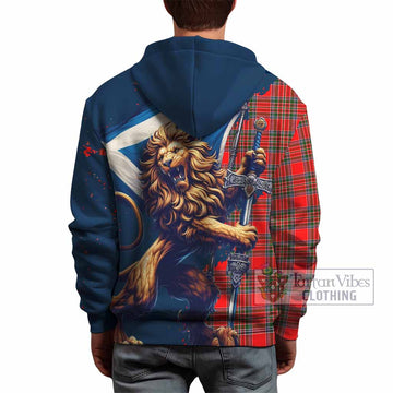 Binning Tartan Family Crest Hoodie with Scottish Majestic Lion