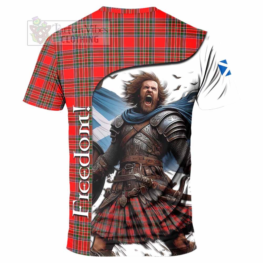 Binning Crest Tartan T-Shirt Inspired by the Freedom of Scottish Warrior