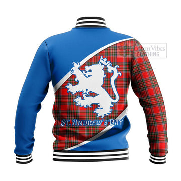 Binning Family Crest Tartan Baseball Jacket Celebrate Saint Andrew's Day in Style