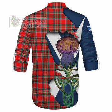 Binning Tartan Family Crest Ghillie Kilt Shirt Scottish Thistle Celtic Inspired - Tartan Vibes Clothing