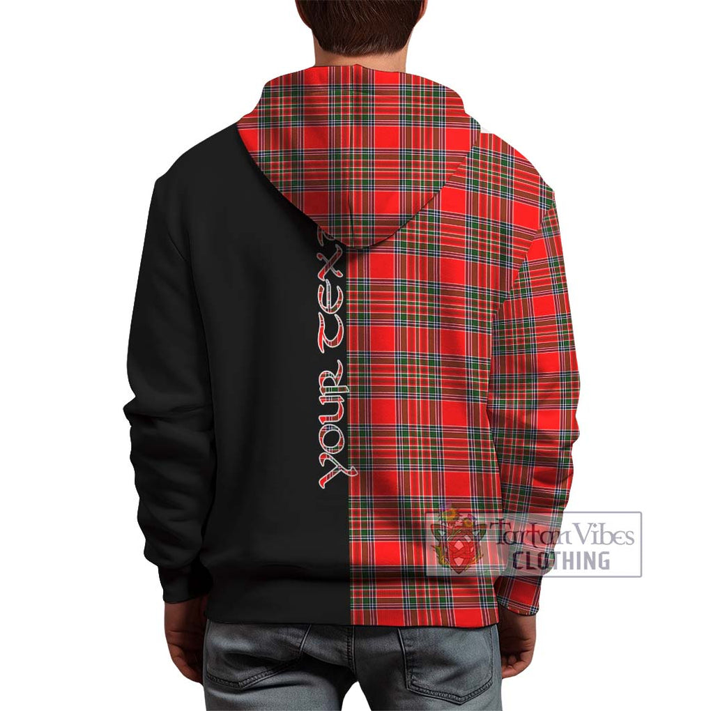 Binning Tartan Hoodie with Family Crest and Half Of Me Style - Tartanvibesclothing Shop