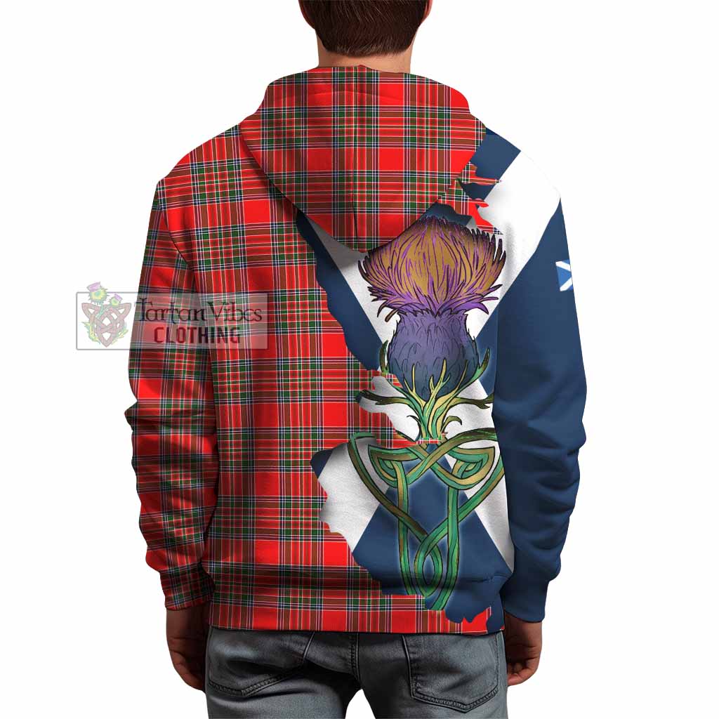 Binning Tartan Family Crest Hoodie Scottish Thistle Celtic Inspired - Tartan Vibes Clothing