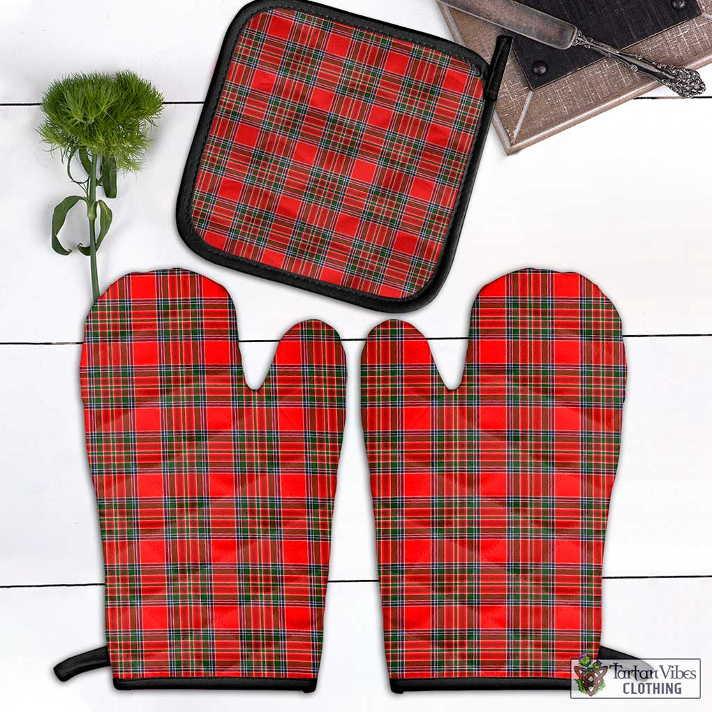 Binning Tartan Combo Oven Mitt & Pot-Holder Combo 1 Oven Mitt & 1 Pot-Holder Black - Tartan Vibes Clothing