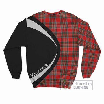 Binning Tartan Sweatshirt with Family Crest Circle Style - Tartan Vibes Clothing
