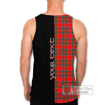 Binning Tartan Men's Tank Top with Family Crest and Half Of Me Style