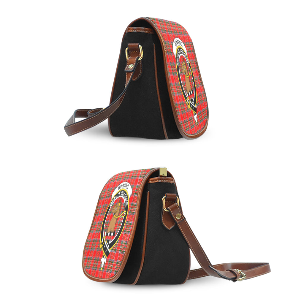 Binning Tartan Saddle Bag with Family Crest - Tartan Vibes Clothing