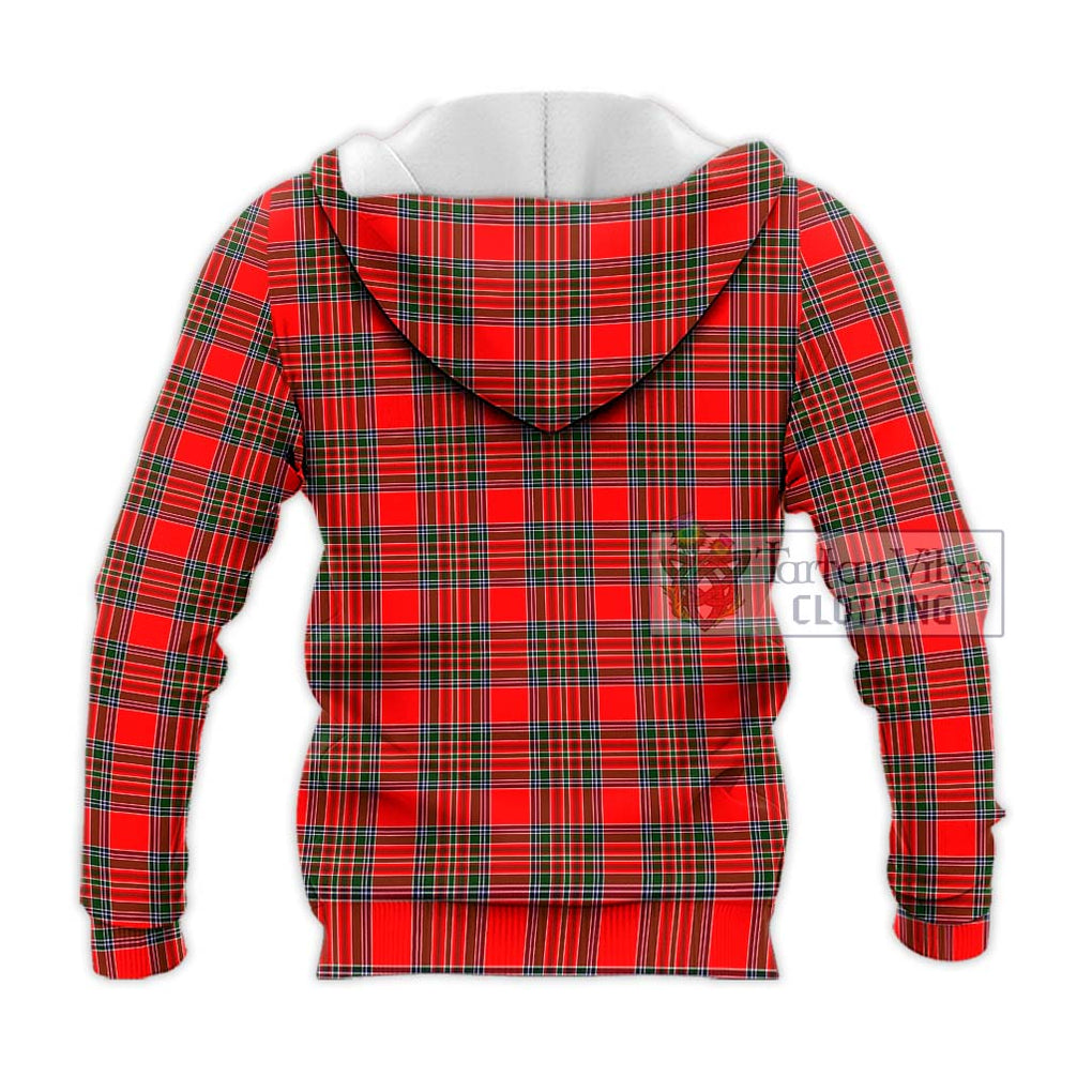 Binning Tartan Knitted Hoodie with Family Crest DNA In Me Style - Tartanvibesclothing Shop