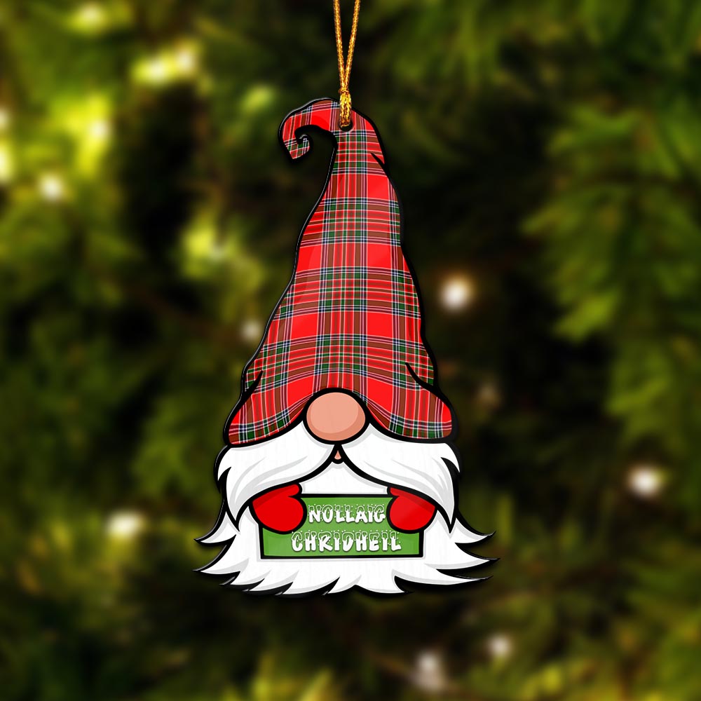 Binning Gnome Christmas Ornament with His Tartan Christmas Hat - Tartan Vibes Clothing