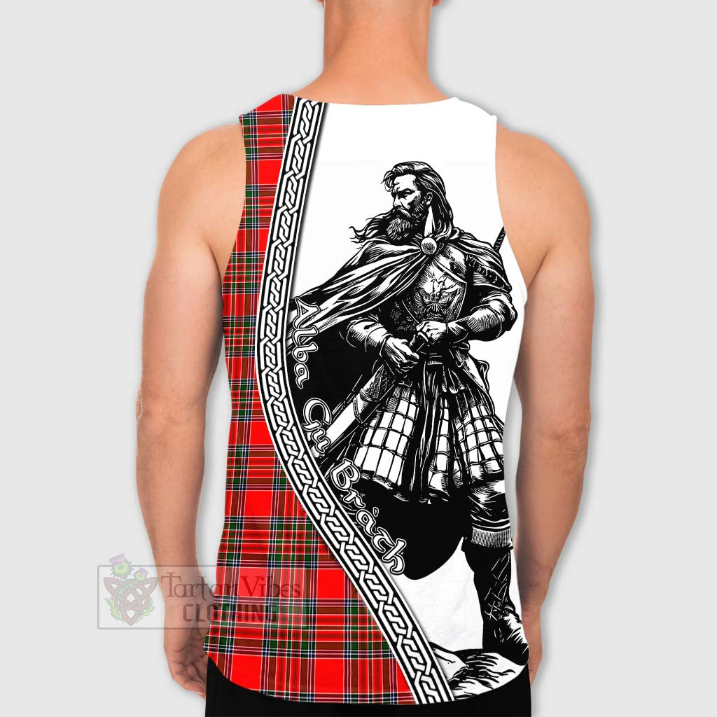 Tartan Vibes Clothing Binning Tartan Clan Crest Men's Tank Top with Highlander Warrior Celtic Style