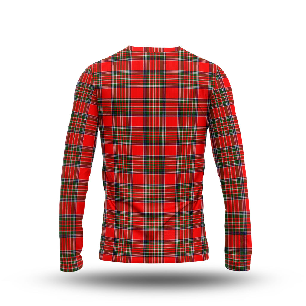 Binning Tartan Long Sleeve T-Shirt with Family Crest - Tartanvibesclothing