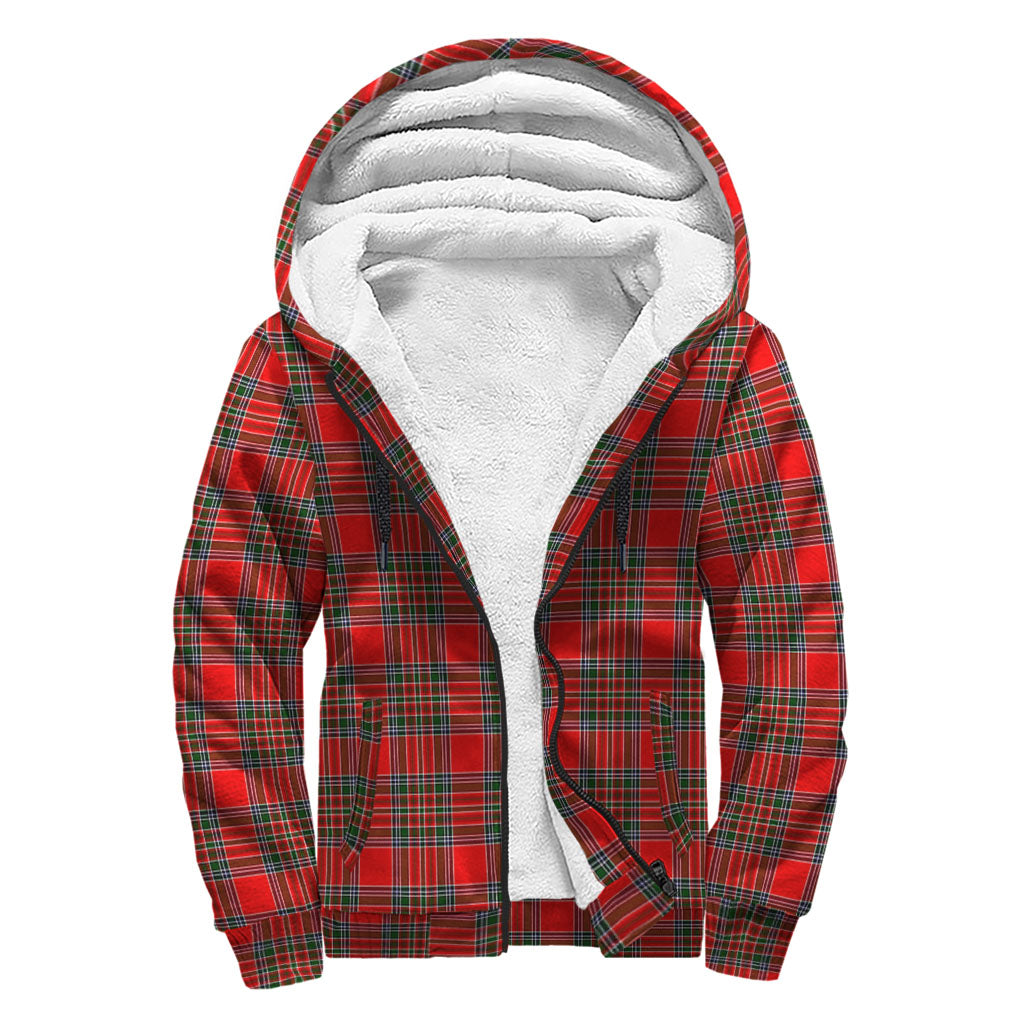 Binning Tartan Sherpa Hoodie with Family Crest - Tartanvibesclothing