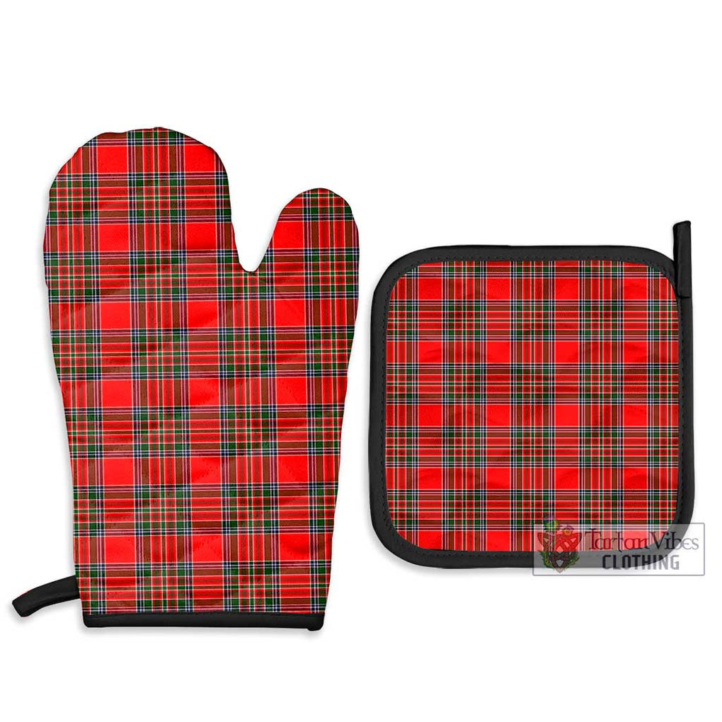 Binning Tartan Combo Oven Mitt & Pot-Holder Combo 1 Oven Mitt & 2 Pot-Holder Black - Tartan Vibes Clothing